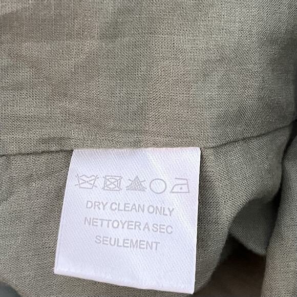 Hale Bob Josephine Embroidered Tiered Maxi Long Dress Size L Olive Green Boho - Picture 12 of 12